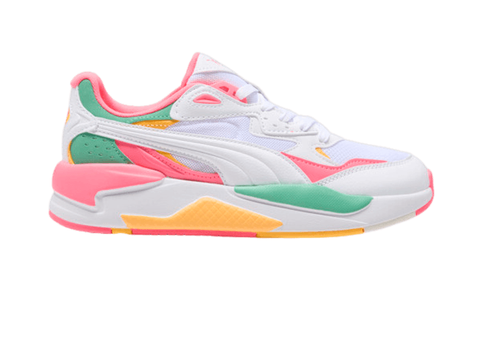 PUMA X-Ray Speed Wide in White/Sunset Glow/Jade Frost
