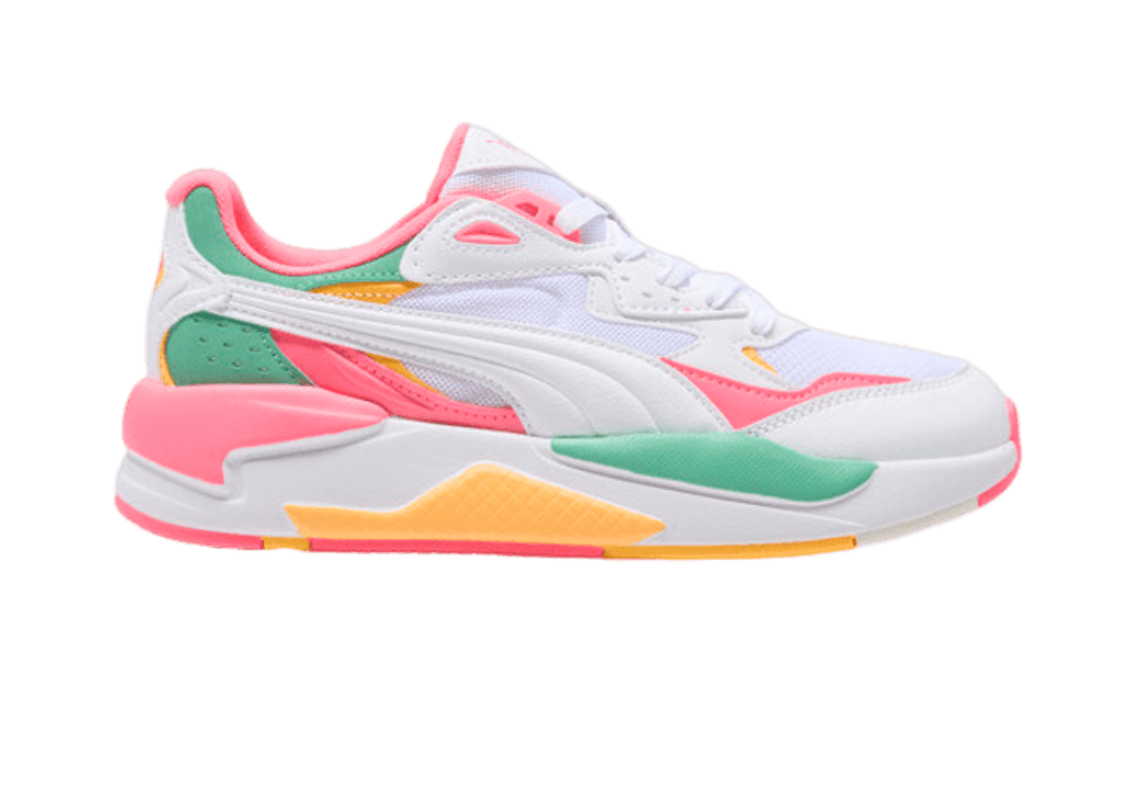 PUMA X-Ray Speed Wide in White/Sunset Glow/Jade Frost