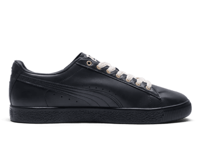 PUMA x THE BROOKLYN CIRCUS Clyde Sneakers in Black/Light Sand/Gold