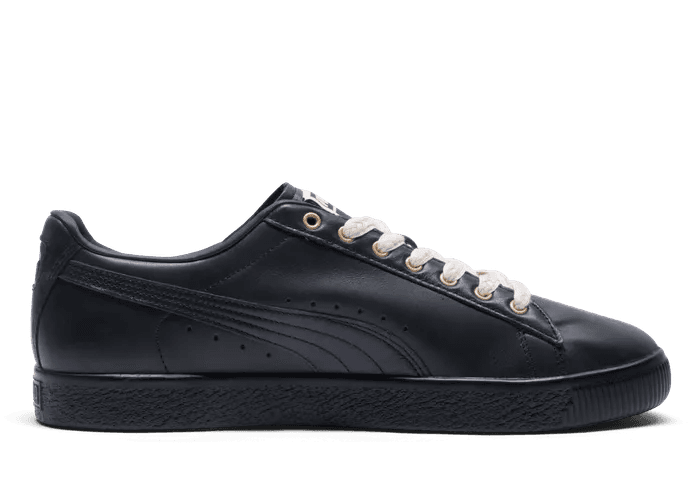 PUMA x THE BROOKLYN CIRCUS Clyde Sneakers in Black/Light Sand/Gold