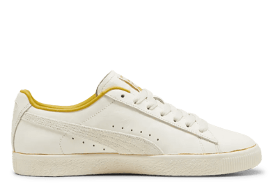 PUMA x The NeverWorn IV Clyde Sneakers in Frosted Ivory/Alpine Snow