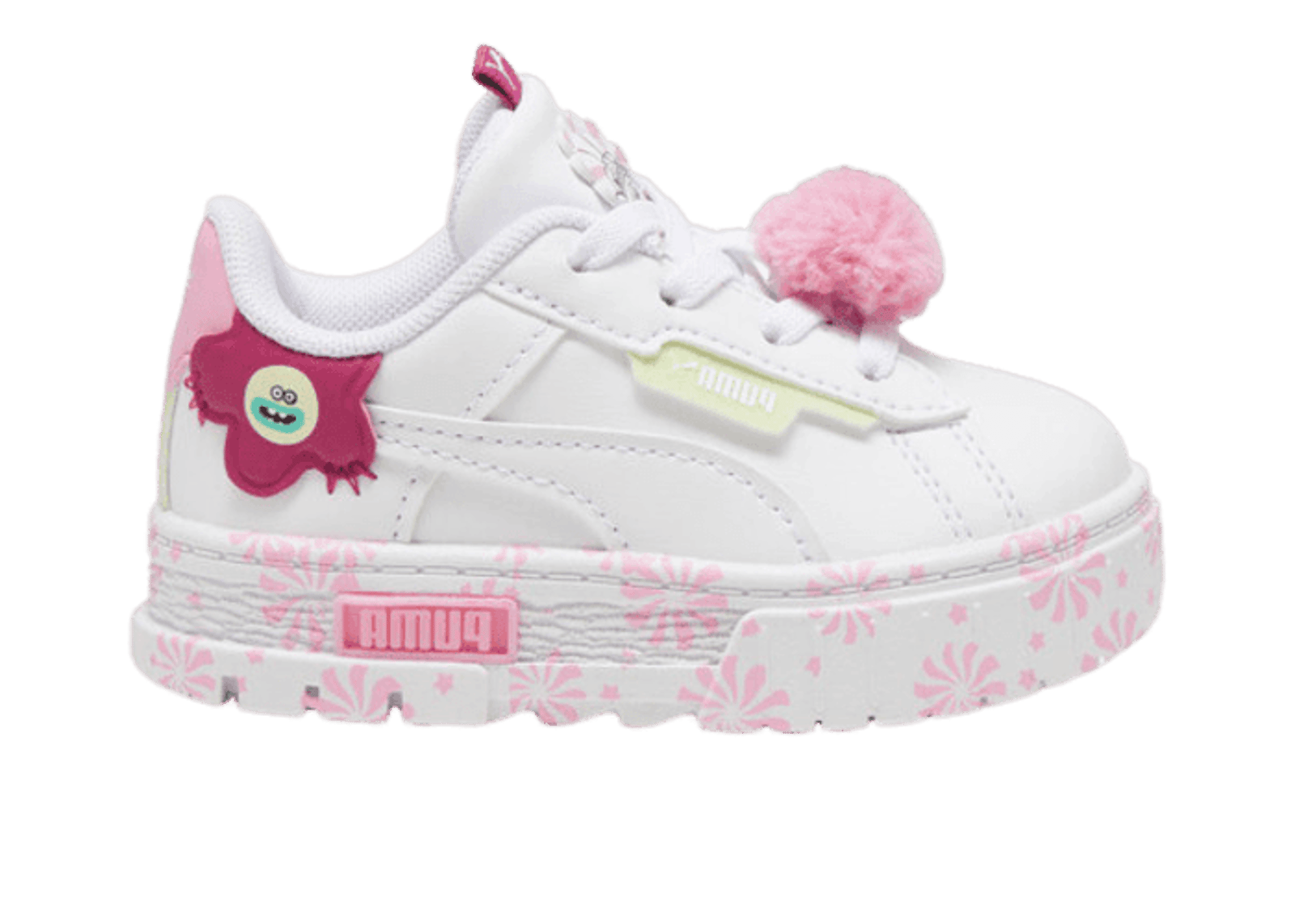PUMA x TROLLS Mayze Crashed s' Sneakers in White/Mauved Out (TD)