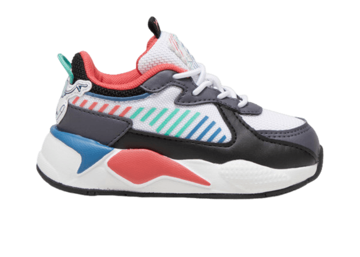 PUMA x TROLLS RS-X s' Sneakers in White/Blue Horizon (TD) - 398895