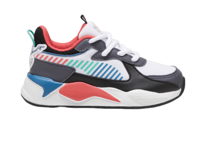 PUMA x TROLLS RS-X Sneakers in White/Blue Horizon (PS) - 398894-01