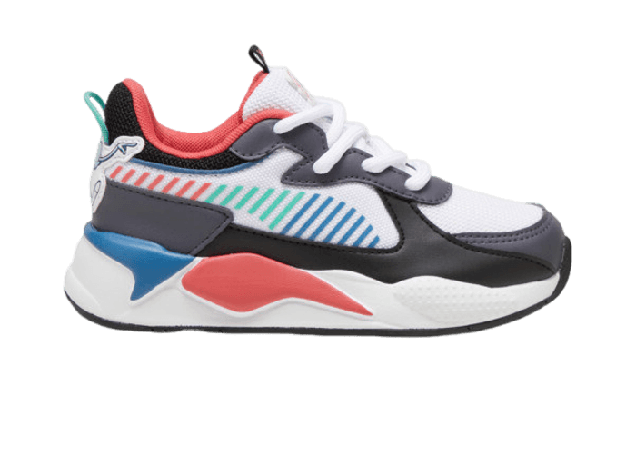 PUMA x TROLLS RS-X Sneakers in White/Blue Horizon (PS) - 398894-01