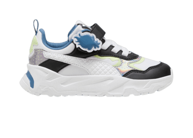 PUMA x TROLLS Trinity Sneakers in White/Black/Cool Cucumber (PS)