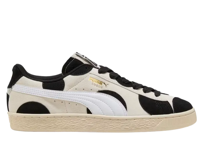 Puma Suede Printed Alpine Snow Black