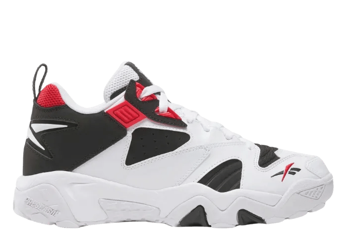 Reebok Brutus Low White Black Vector Red