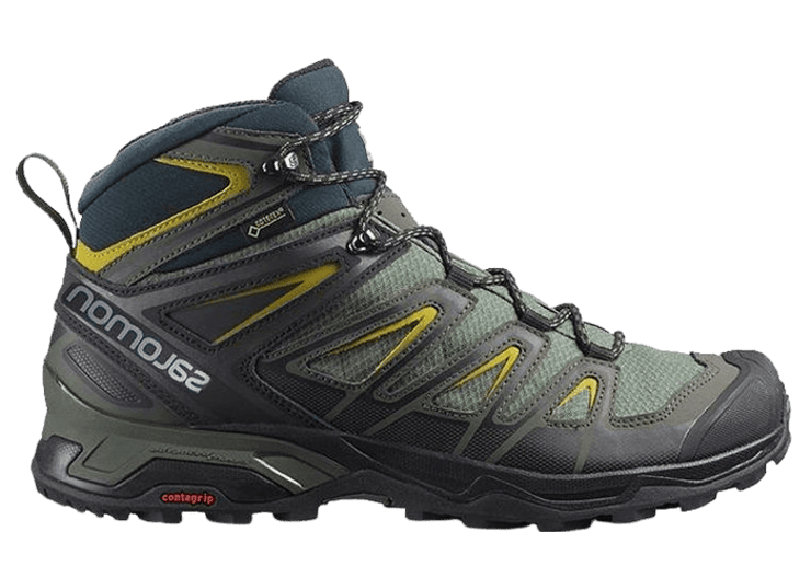Salomon X Ultra 3 Wide Mid GTX Grey Green L40129500