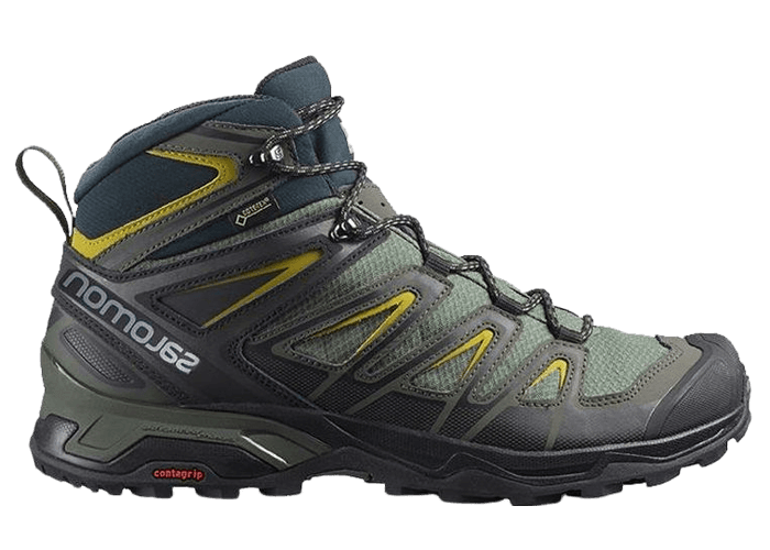 Salomon X Ultra 3 Wide Mid GTX Grey Green