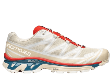 Salomon XT-6 'Almond Milk Aurora Red'