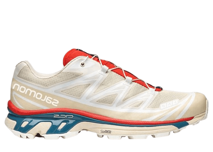 Salomon XT-6 'Almond Milk Aurora Red'