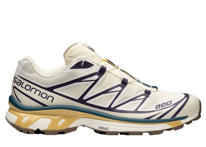 Salomon XT-6 Beige Purple Yellow