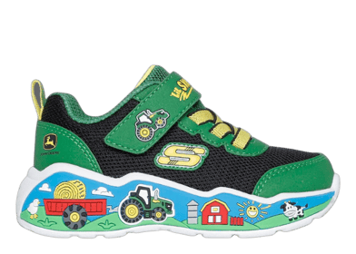 Skechers Play Scene Barn-Squad Buddies John Deere Green Black (TD)
