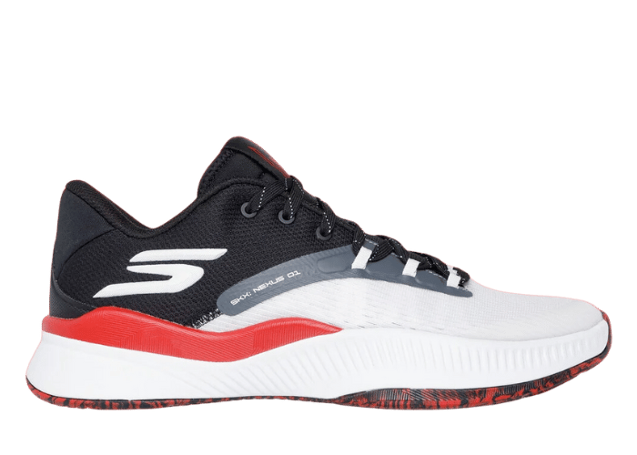 Skechers SKX Nexus White Black Red - 253015-WBRD Raffles & Where