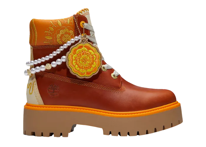 Timberland 6-Inch Waterproof Platform Día de Muertos Stone Street (W)