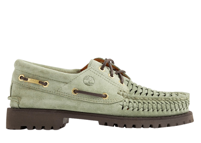 Timberland Authentic 3-Eye Boat Shoe END Light Green Suede