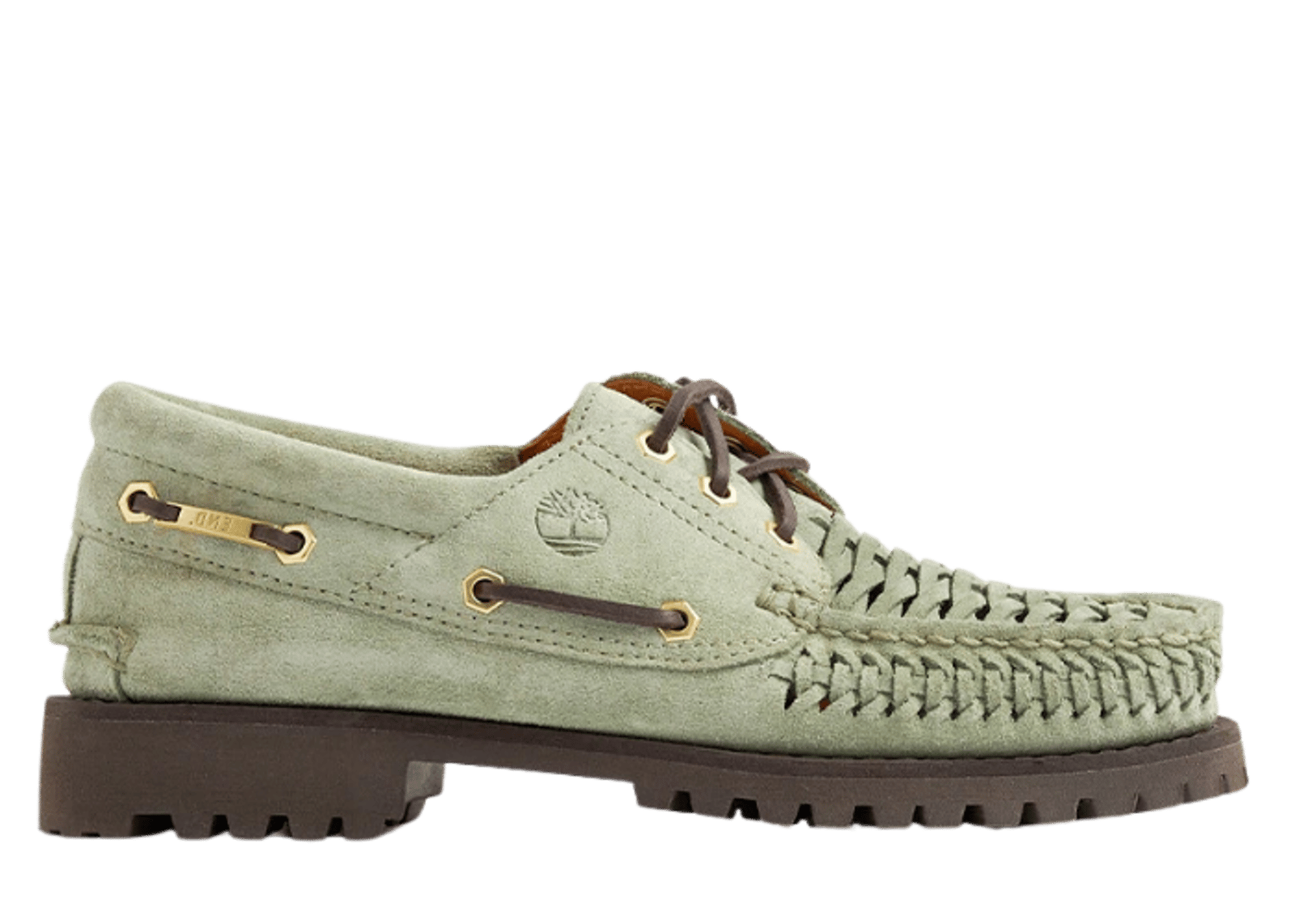 Timberland Authentic 3-Eye Boat Shoe END Light Green Suede