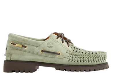 Timberland Authentic 3-Eye Boat Shoe END Light Green Suede