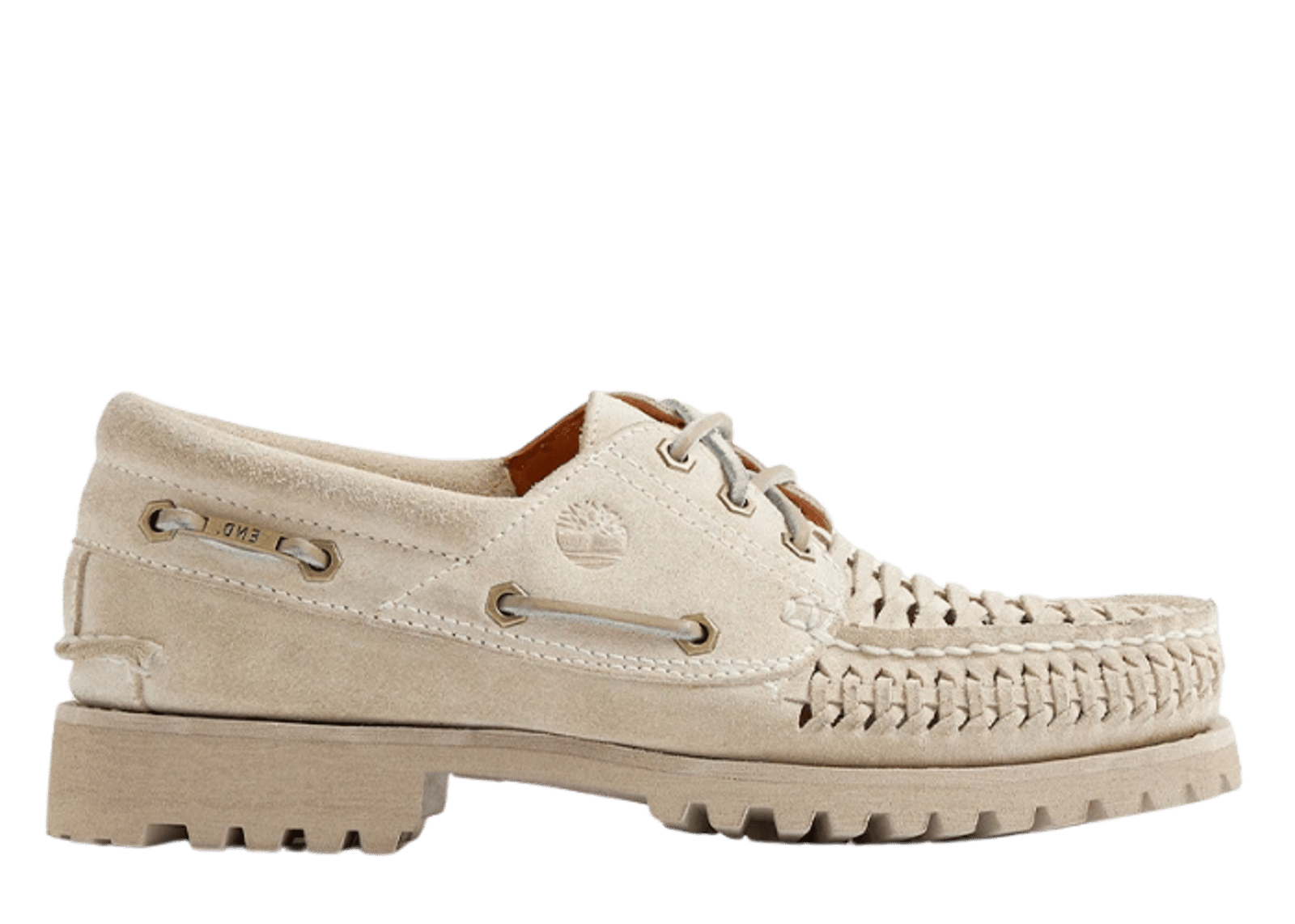 Timberland Authentic 3-Eye Boat Shoe END White Suede