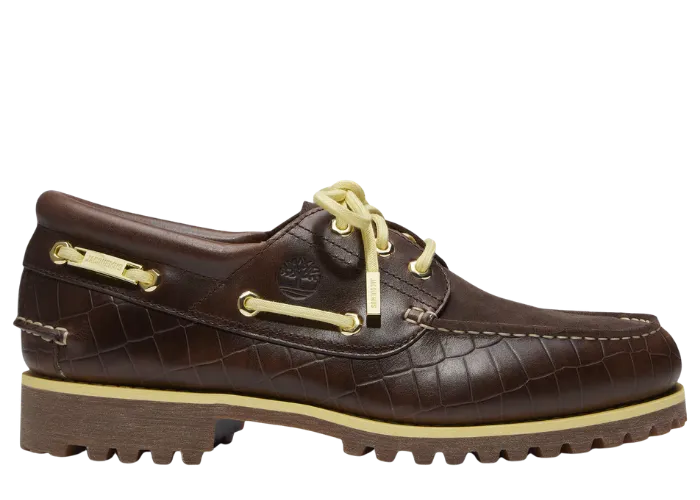 Timberland Authentic Boat Shoe Jacquemus Dark Brown Croc