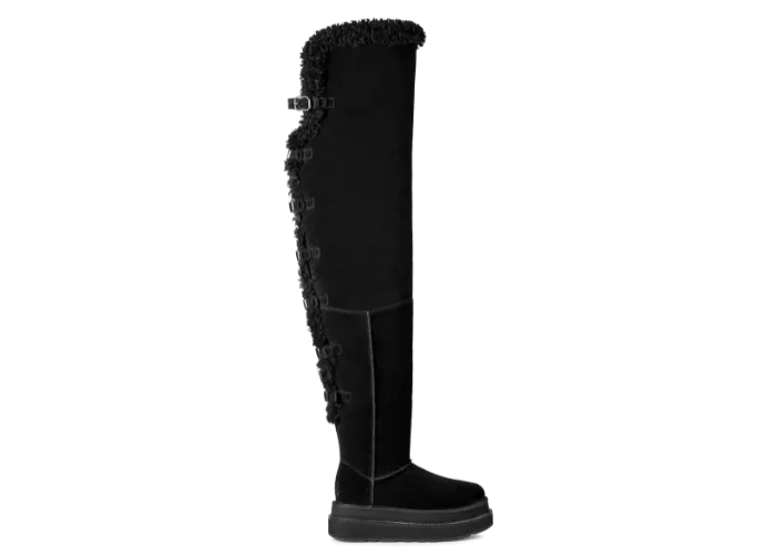 UGG Thigh High Boot sacai Black - 1175215-BLK Raffles & Where to Buy