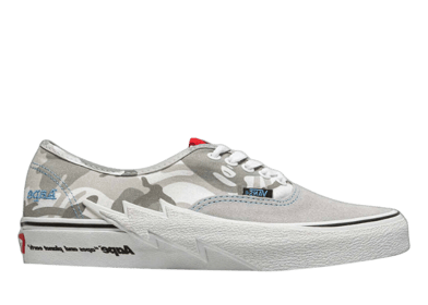 Vans Authentic Bolt AAPE Grey Camo