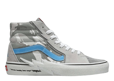 Vans Sk8-Hi Bolt AAPE Grey Camo