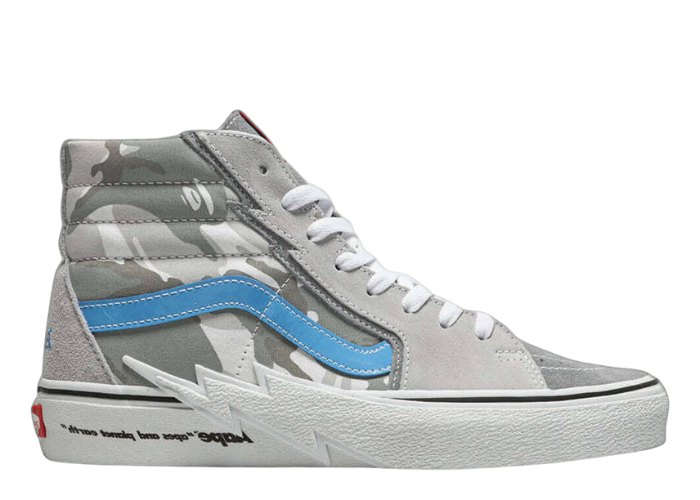 Vans Sk8-Hi Bolt AAPE Grey Camo