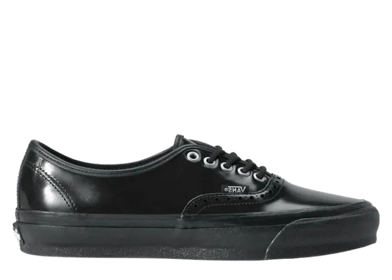 Vans Authentic 44 Siped Vibram Gloss Leather Brogue Black