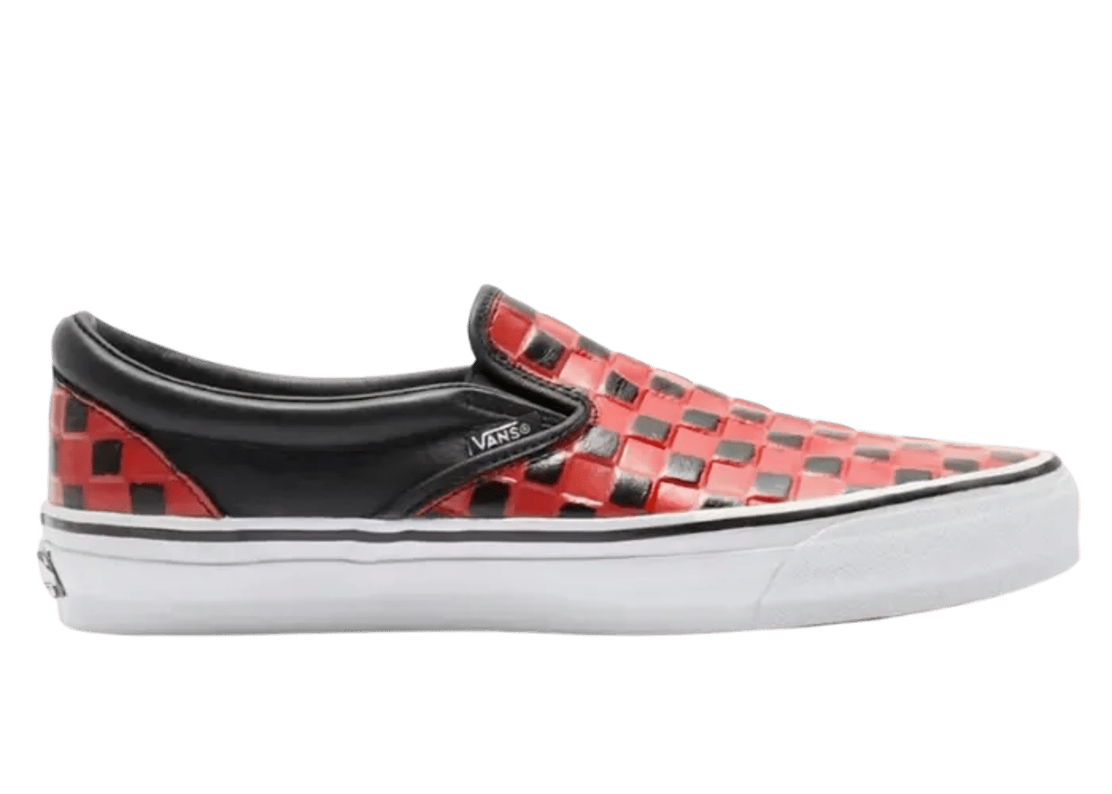 Vans Classic Slip-On 98 Vibram Checkerboard Red Black