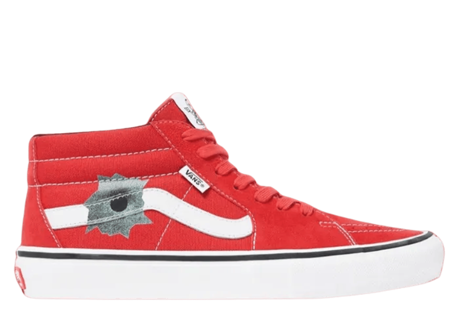 Vans Grosso Mid Supreme Nate Lowman Red