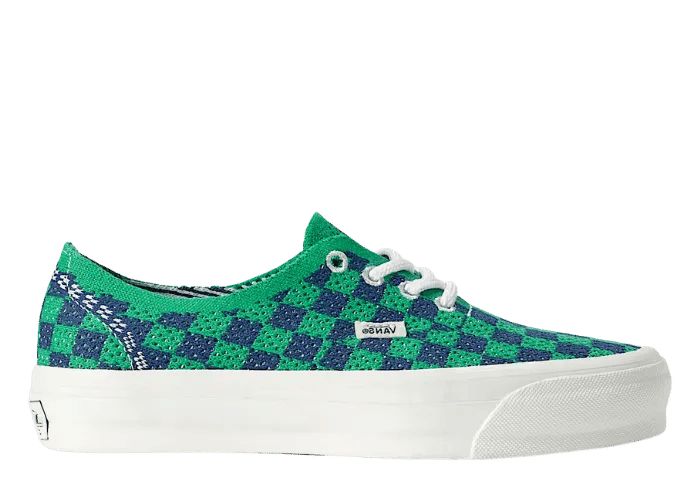Vans LX Authentic 44 EK Punk Check Green Navy