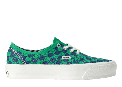 Vans LX Authentic 44 EK Punk Check Green Navy