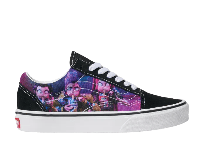 Vans Old Skool K-Pop Demon Hunters Black Purple (GS)