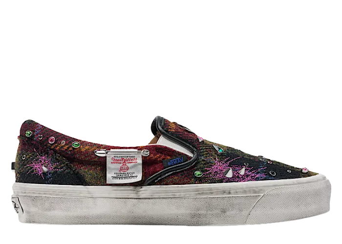 Vans Premium Classic Slip-On Harris Tweed Red