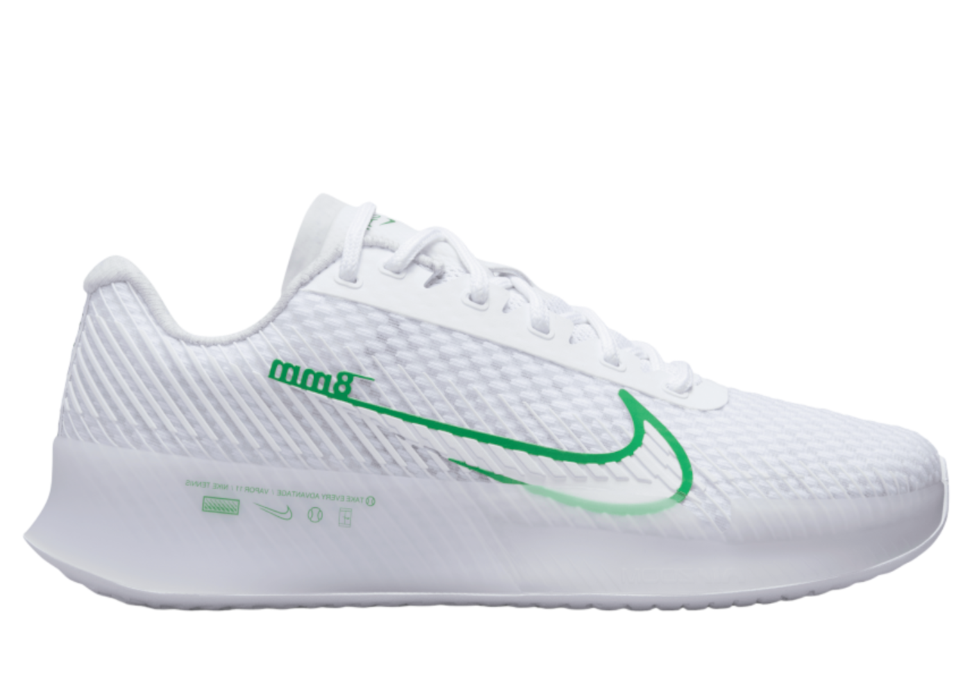 Nike Court Air Zoom Vapor 11 HC 'White Kelly Green' (W)